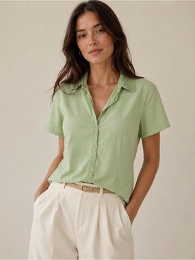 Vintage Anna and Frank 100% Silk Blouse Size Medium